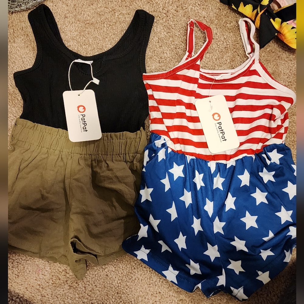 Size 2t girls rompers